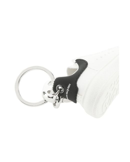 McQueen White Key Tag for men