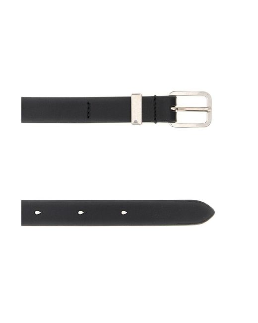 Jil Sander White Rectangle Belt 2 Cm