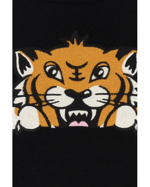 KENZO Black Wool Blend Sweater for men