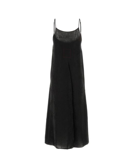 Uma Wang Black Viscose Blend Anaya Dress