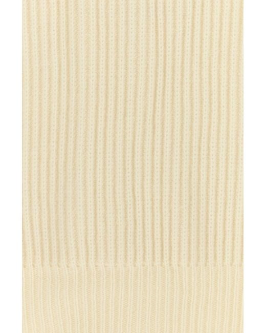 LeKasha Natural Ivory Cashmere Lette Sweater for men