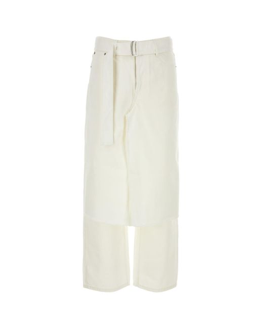 Dries Van Noten White Pantalone for men