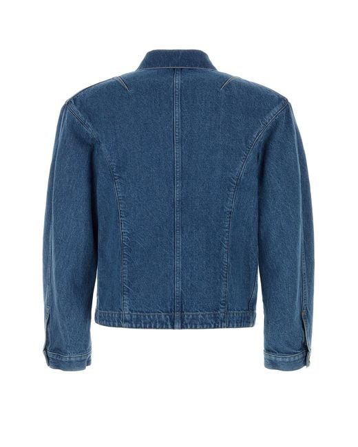 Jil Sander Blue Regular Denim Jacket for men