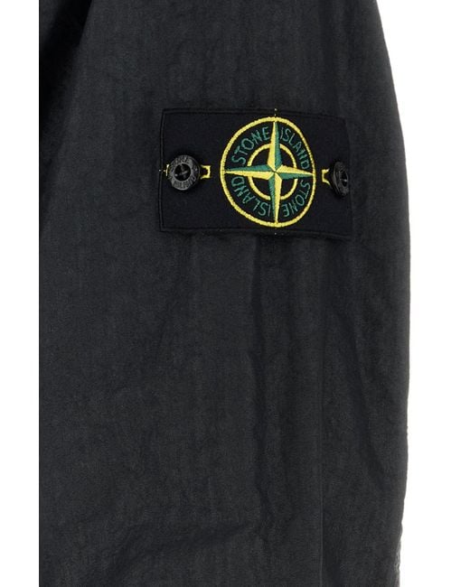 Stone Island Black Nylon Shirt for men