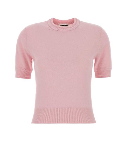 Jil Sander Pink Cn Slv Jumper