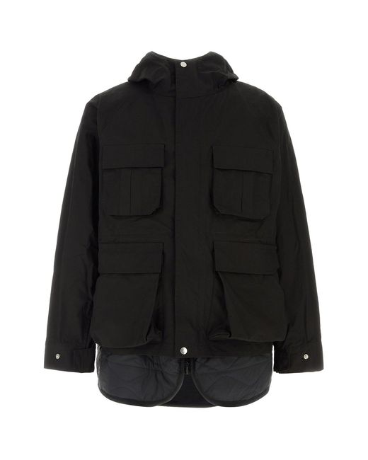 Sacai Black Cotton Blend Jacket for men
