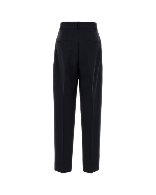 Rohe Dark Blue Wool Blend Daria Pant