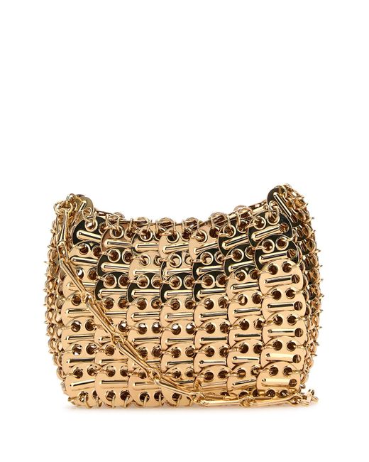 Rabanne Natural Gold Chain Mail Shoulder Bag