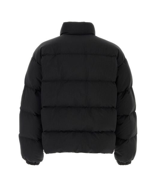 Jil Sander Black Nylon Blend Down Jacket for men