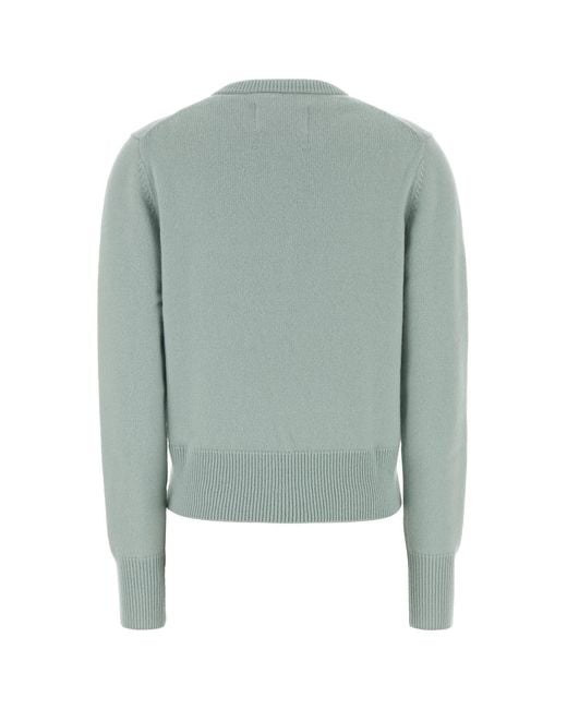 Extreme Cashmere Green Pastel Light Blue Cashmere N°435 Cardigan