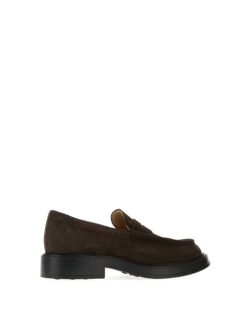 Tod's Black Suede Loafers for men