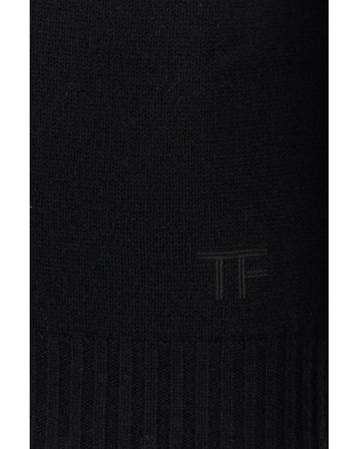 Felpa in cashmere nero di Tom Ford in Black da Uomo