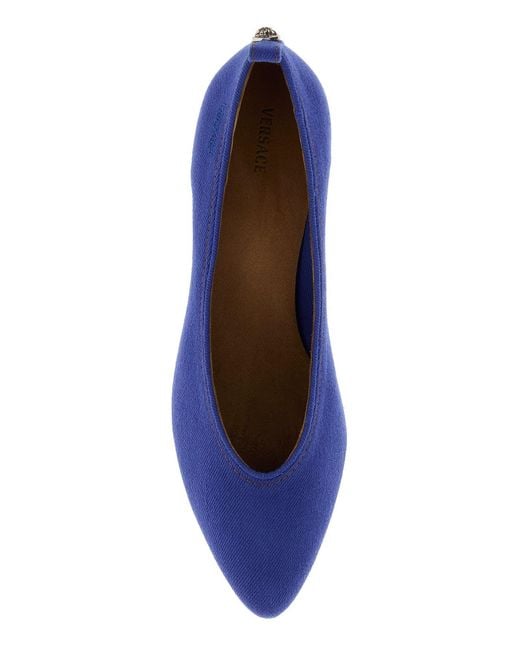 Versace Blue Denim Pumps