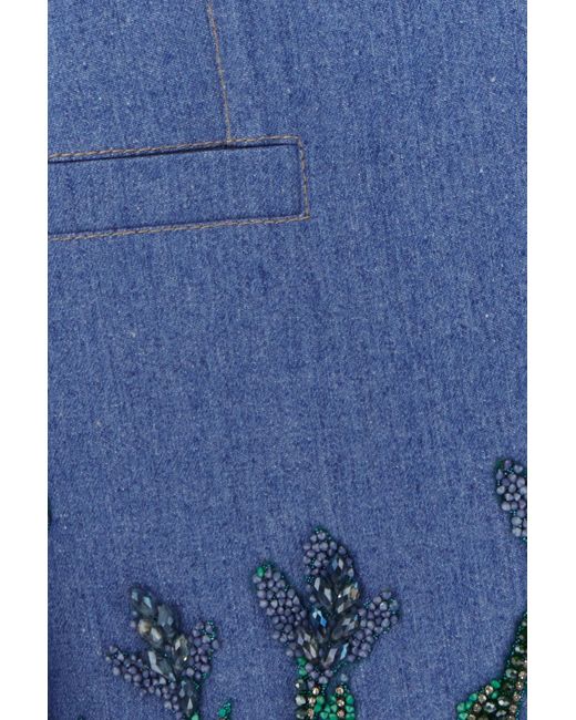 Santa Brands Denim Oversize Blazer in Blue | Lyst UK