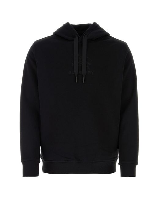Burberry Black Cotton Sweatshirt for men