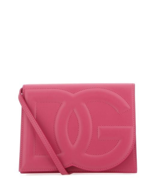 Dolce & Gabbana Fuchsia Leather Crossbody Bag in Pink | Lyst