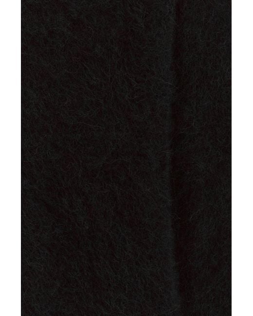Uma Wang Black Stretch Alpaca Blend Sweater