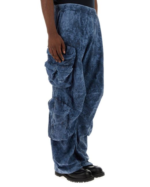 DIESEL Blue P-hugy-p1 Cargo Trousers for men