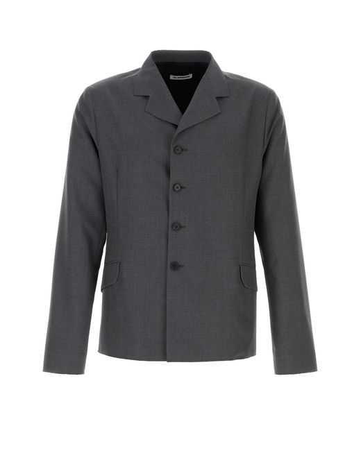 Jil Sander Black Dark Wool Blazer for men