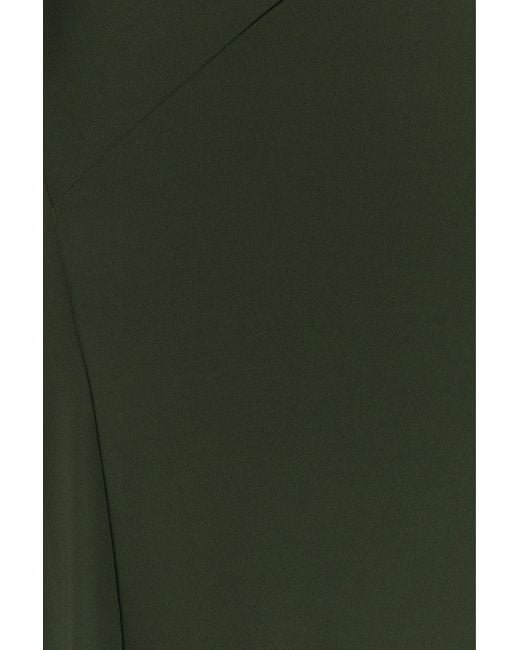 Victoria Beckham Olive Green Jersey Dress