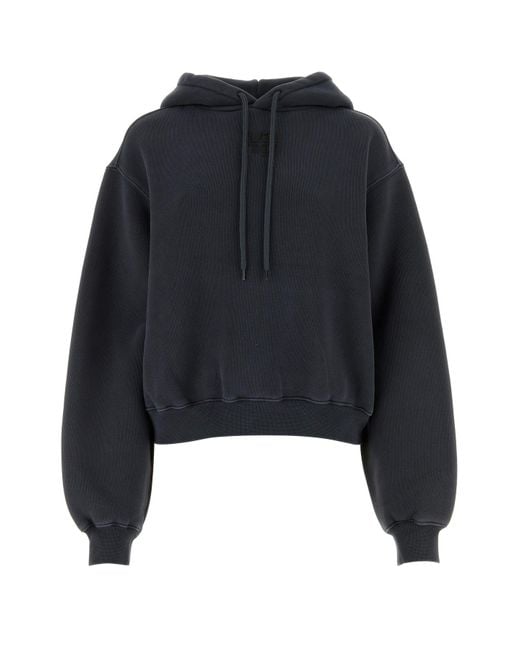 T By Alexander Wang Blue Sweatshirts