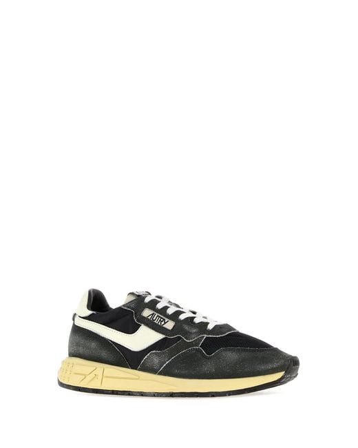 Autry Black Color Block Sneakers for men