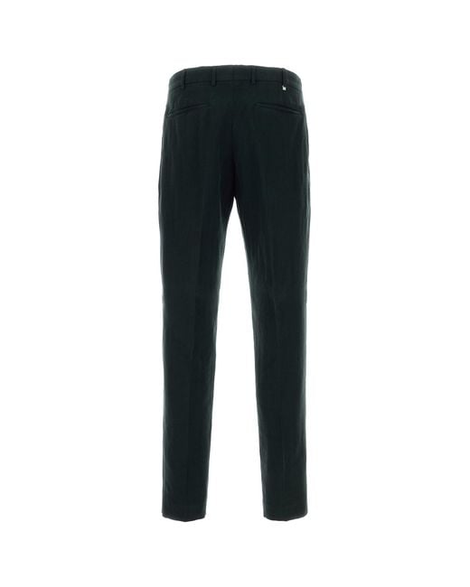 PT Torino Black Lyocell Blend Pant for men
