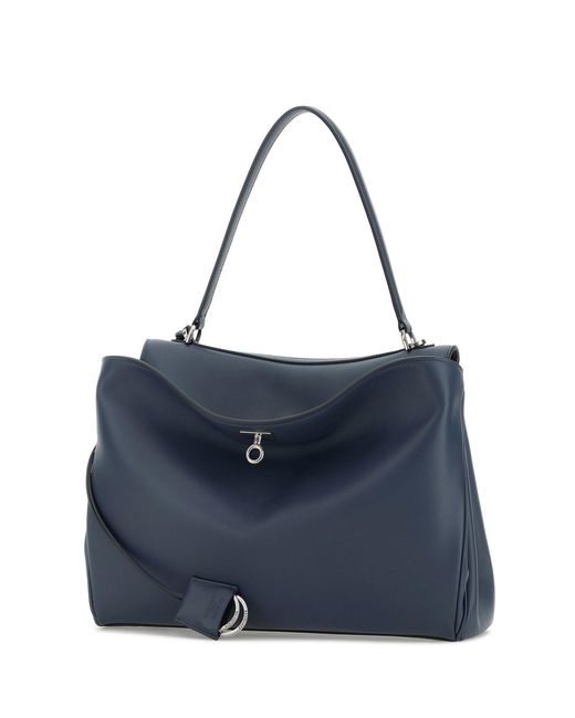 Balenciaga Air Force Blue Leather Medium Rodeo Handbag