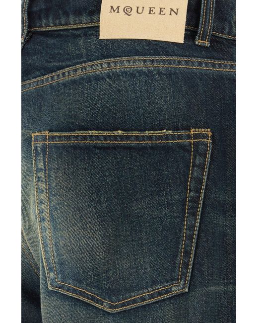 McQueen Blue Denim Jeans for men