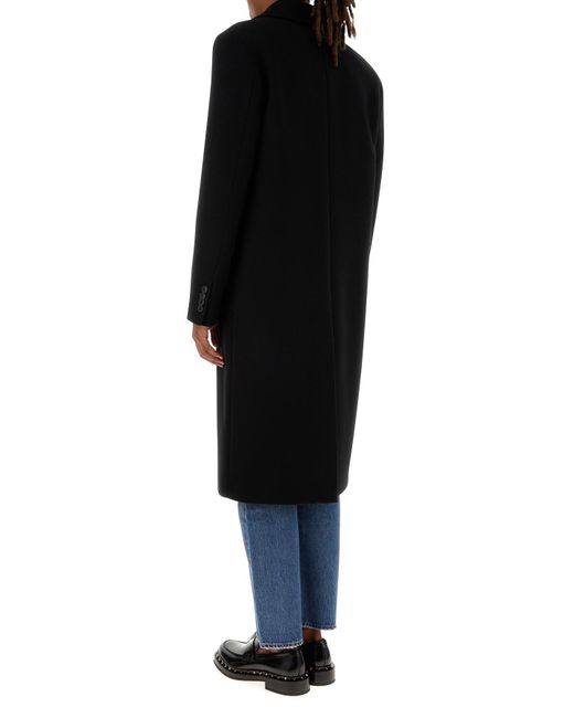 Valentino Garavani Black Wool Blend Coat for men