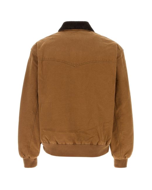 Carhartt Brown Camel Canvas Og Santa Fe Jacket for men