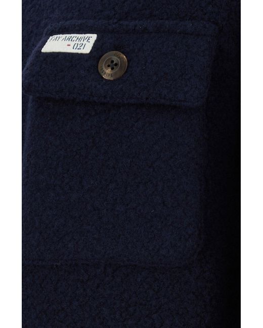 Fay Navy Blue Wool Blend Jacket for men