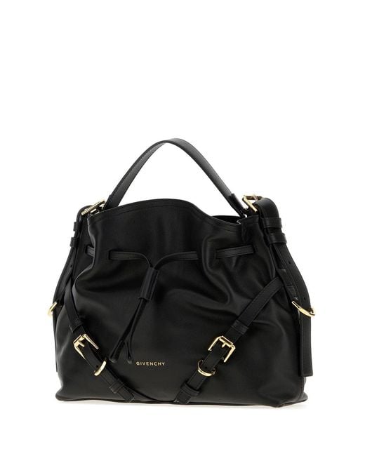 Givenchy Black Leather Small Voyou Bucket Bag