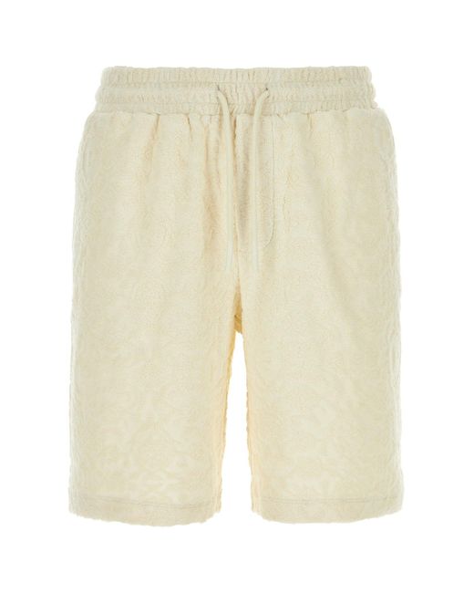 Bermuda Beleloc in cotone bianco di Pantamolle in Natural da Uomo