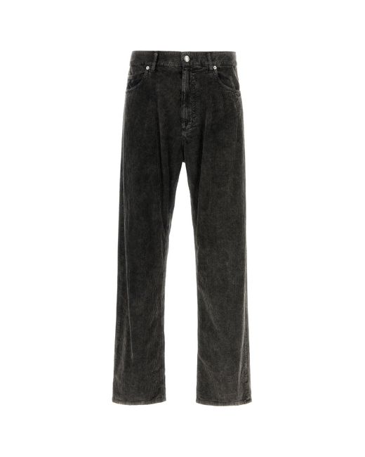 Dolce & Gabbana Black Stretch Corduroy Pants for men
