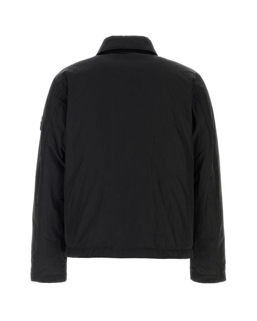 Stone Island Black Polyester Blend Down Jacket for men