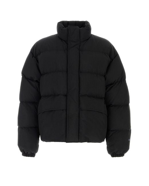 Jil Sander Black Nylon Blend Down Jacket for men