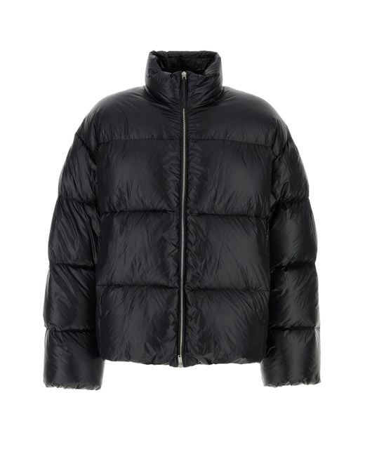 Jil Sander Black Nylon Down Jacket for men