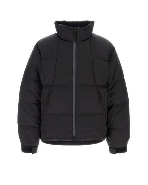 Goldwin Black Charcoal Nylon Dope Down Jacket for men