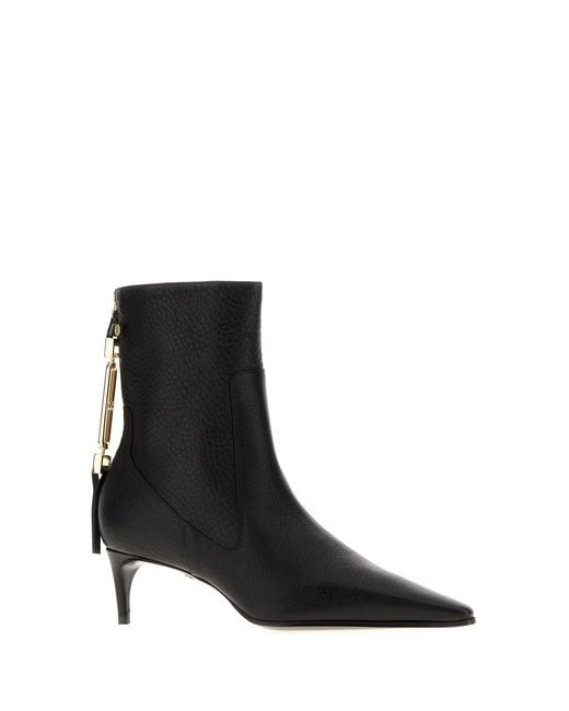 DSquared² Black Leather Ankle Boots