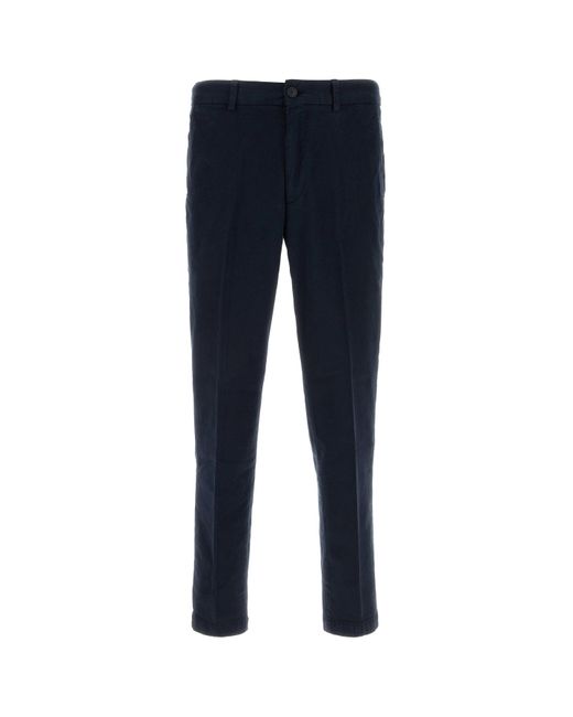 Pantalone in misto cotone stretch blu navy di Boss in Blue da Uomo