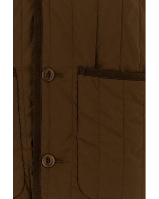 A.P.C. Brown Stretch Nylon Leone Jacket