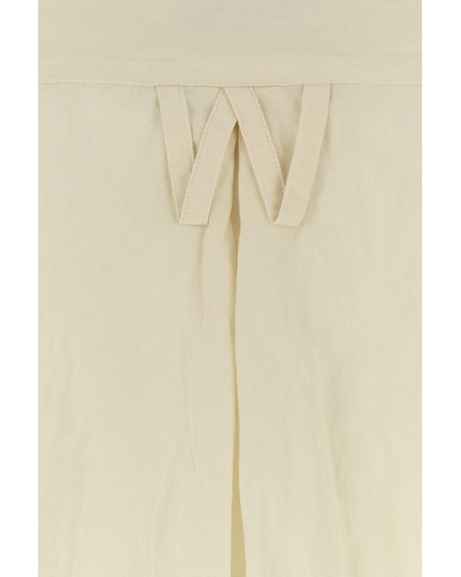 Willy Chavarria White Cream Poplin Shirt for men