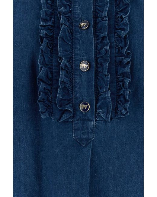Valentino Garavani Blue Denim Blouse