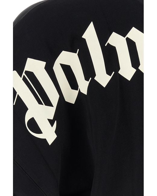 Palm Angels Black Cotton Oversize T-shirt for men