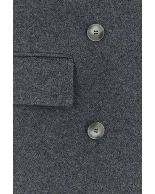 LE SULLY STUDIO Black Grey Wool Coat