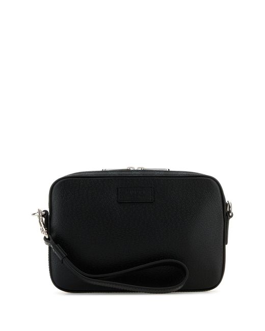 Clutch piccola in pelle nera di Gucci in Black da Uomo