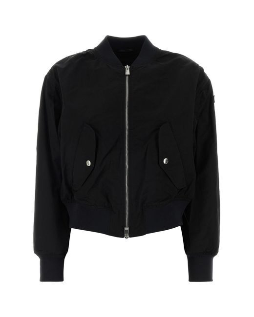 Tatras Black Nylon Ottamota Bomber Jacket