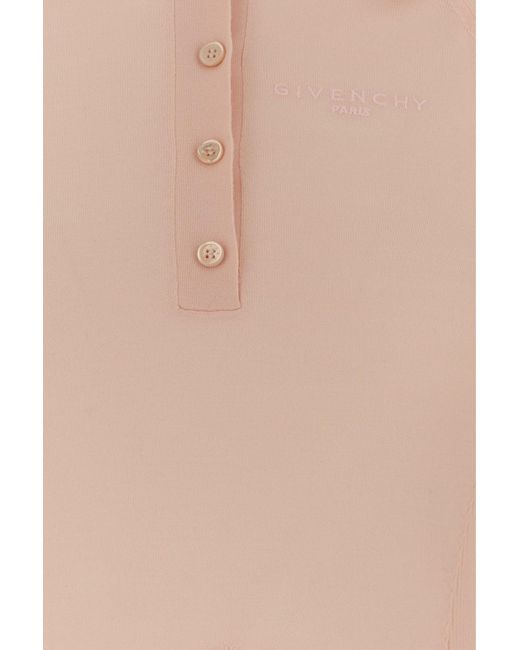 Givenchy Pink Wool Polo Shirt