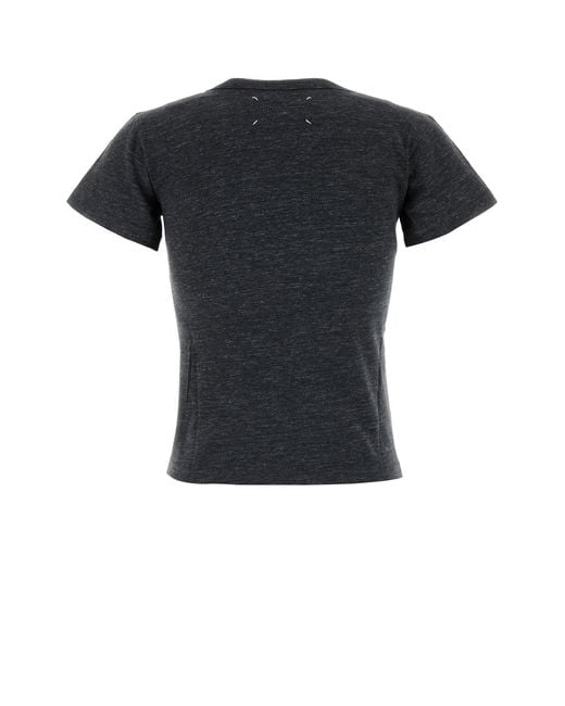Maison Margiela Black Charcoal Cotton T-shirt